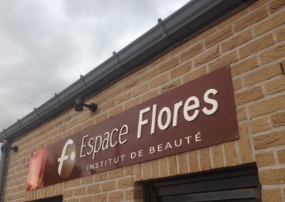 enseigne espace flores institut de beauté