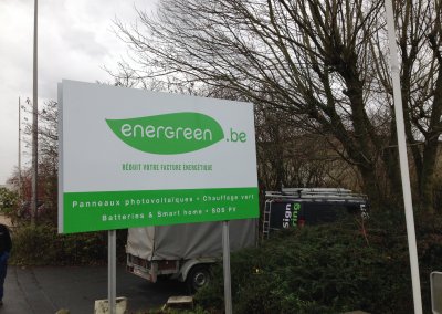 energreen enseigne sur rue