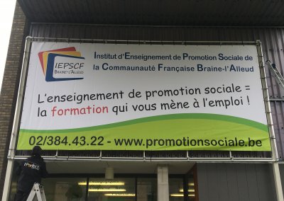 bâche grand format enseignement promotion